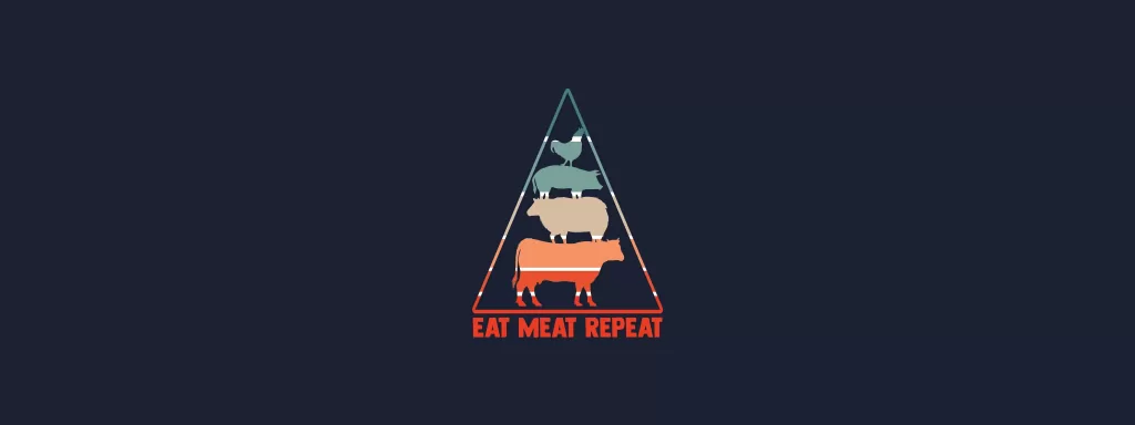 Eat Meat Repeat Banner