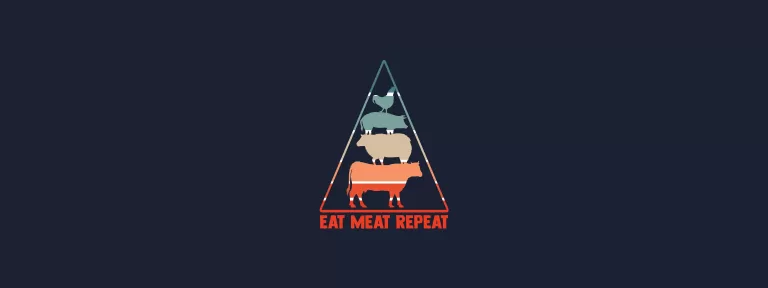 Eat Meat Repeat Banner